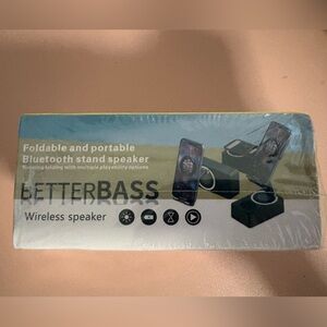 Better Bass Foldable And Portable Bluetooth Stand Speaker New Sealed